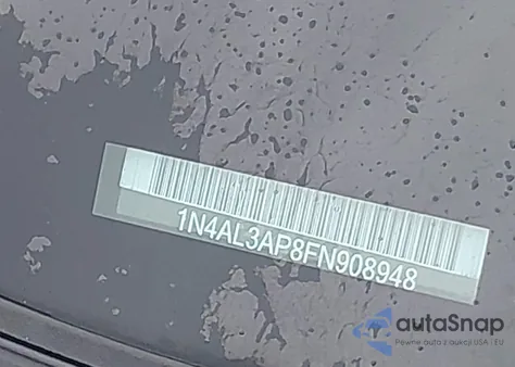 2015 Nissan Altima 2.5 S from USA, damaged, VIN 1N4AL3AP8FN908948